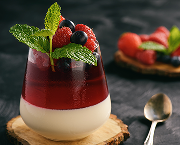 Meyve Çaylı Panna Cotta